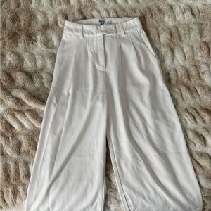 Princess Polly white High-Waisted Trousers
